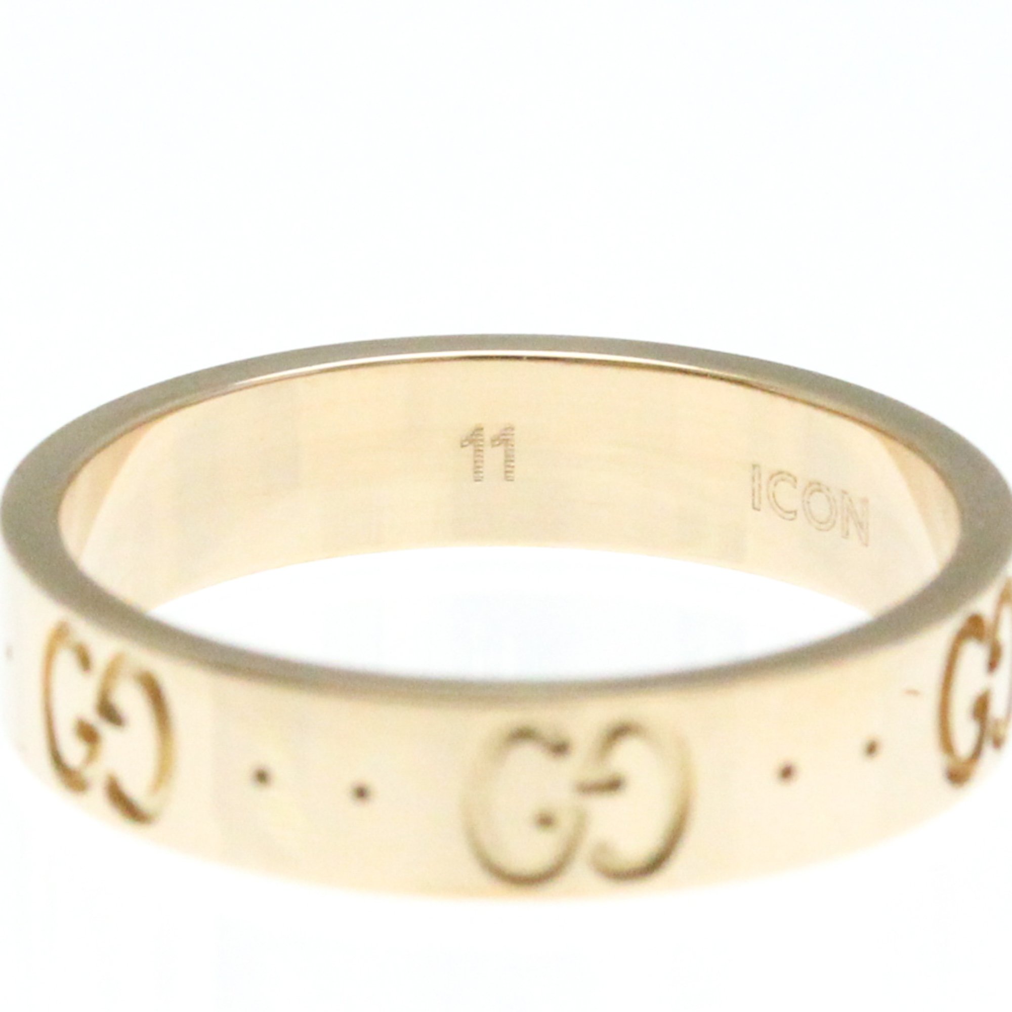 Gucci Icon Pink Gold (18K) Band Ring Pink Gold