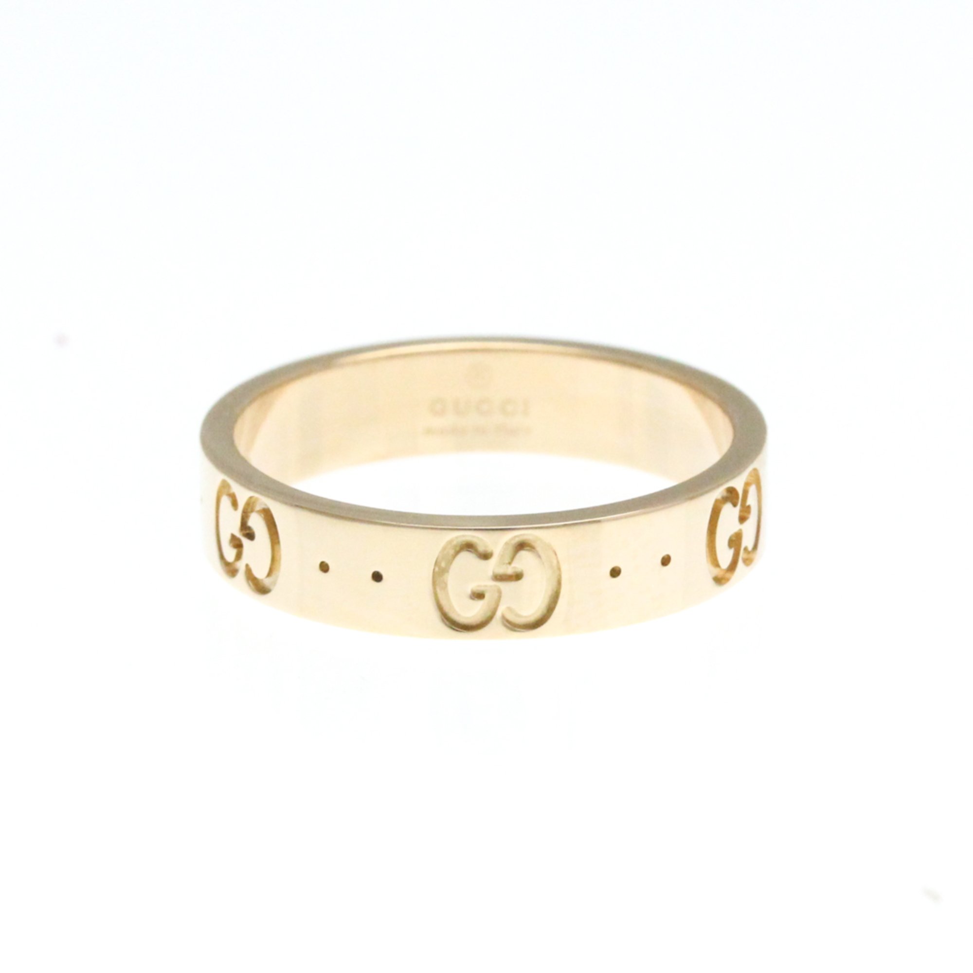 Gucci Icon Pink Gold (18K) Band Ring Pink Gold