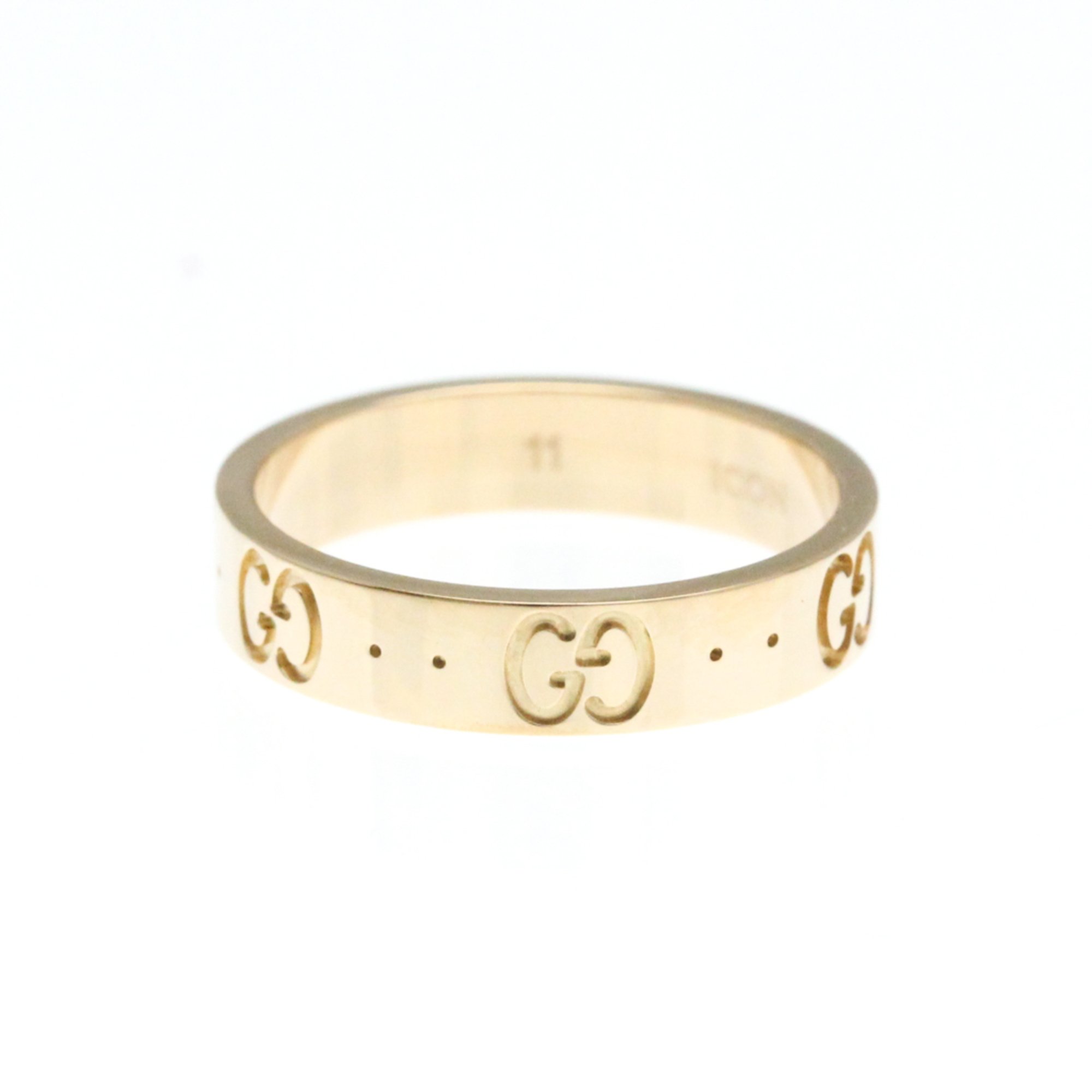 Gucci Icon Pink Gold (18K) Band Ring Pink Gold