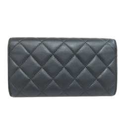 CHANEL Coco Mark Long Wallet Soft Caviar Skin Women's