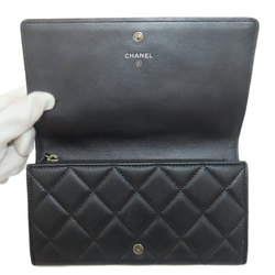 CHANEL Coco Mark Long Wallet Soft Caviar Skin Women's