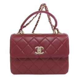 CHANEL Matelasse Handbag Lambskin Women's