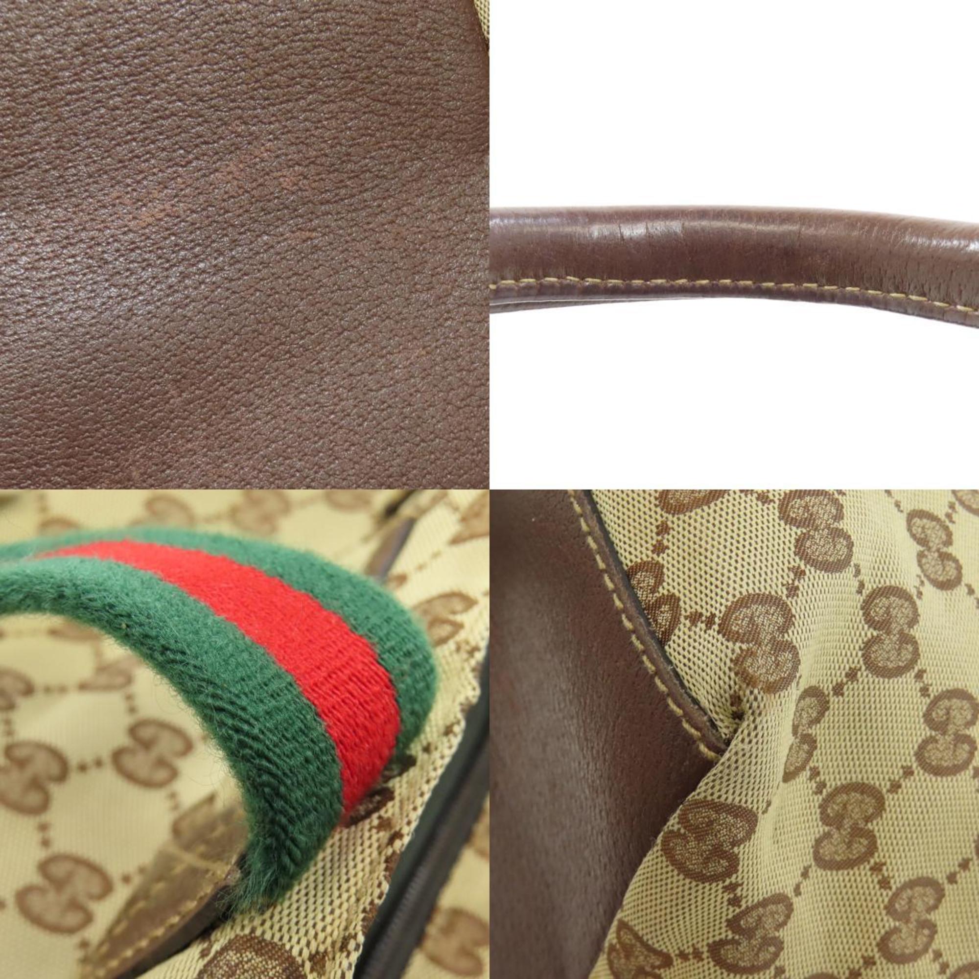 GUCCI 131228 GG Handbag Canvas Women's