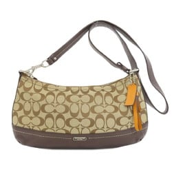 Coach F24028 Signature Shoulder Bag Canvas Women's COACH