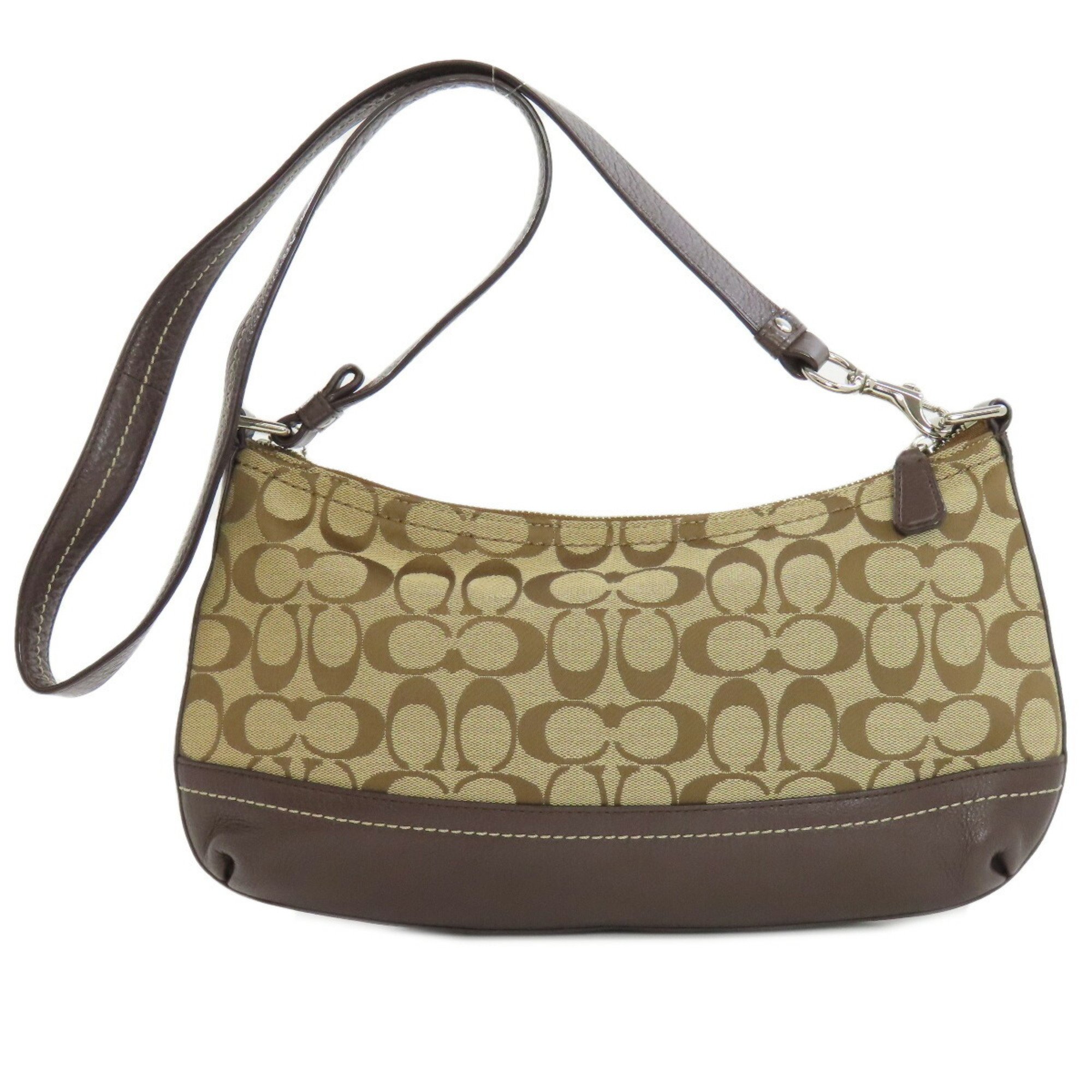 Coach F24028 Signature Shoulder Bag Canvas Women's COACH