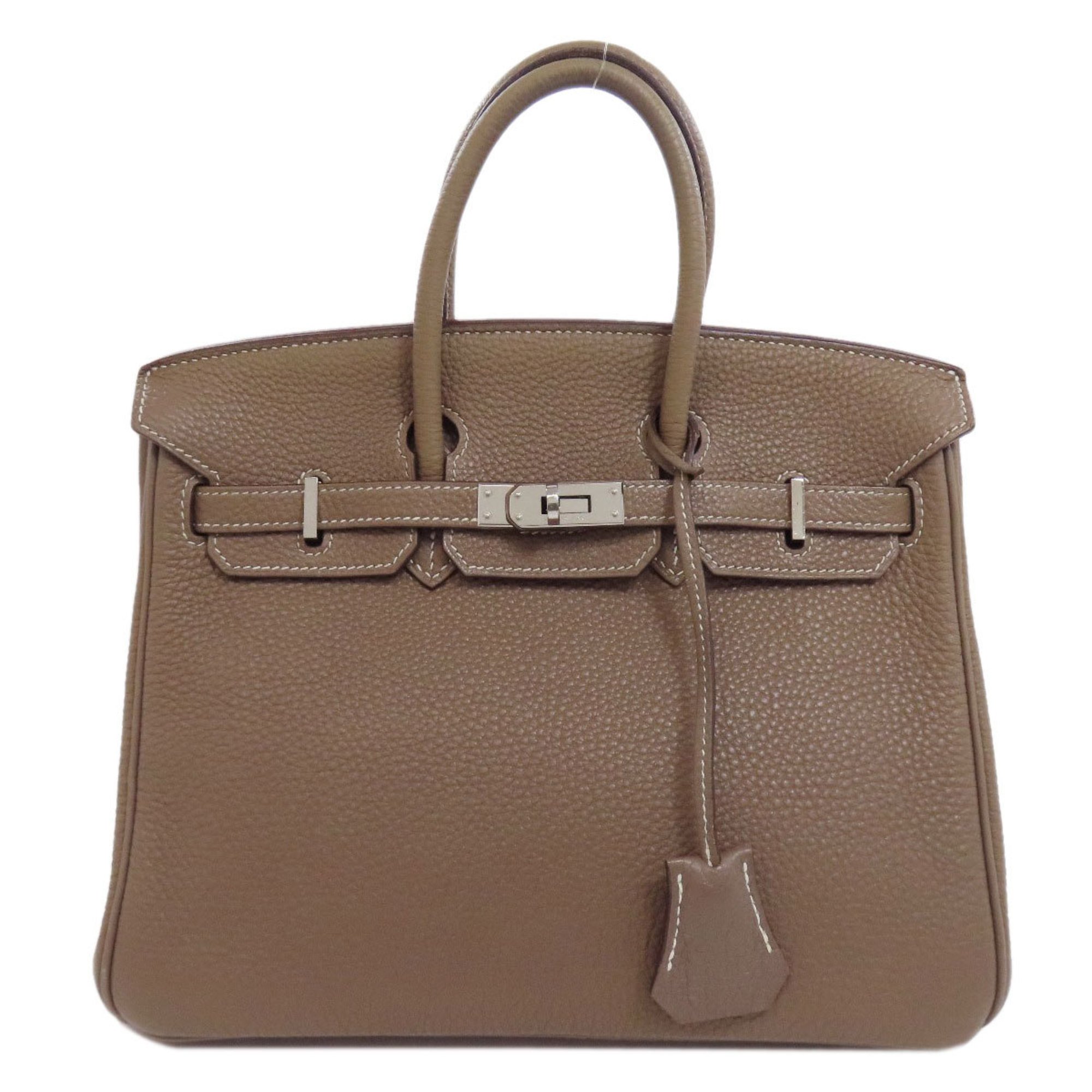 Hermes Birkin 25 Etoupe Handbag Taurillon Women's HERMES