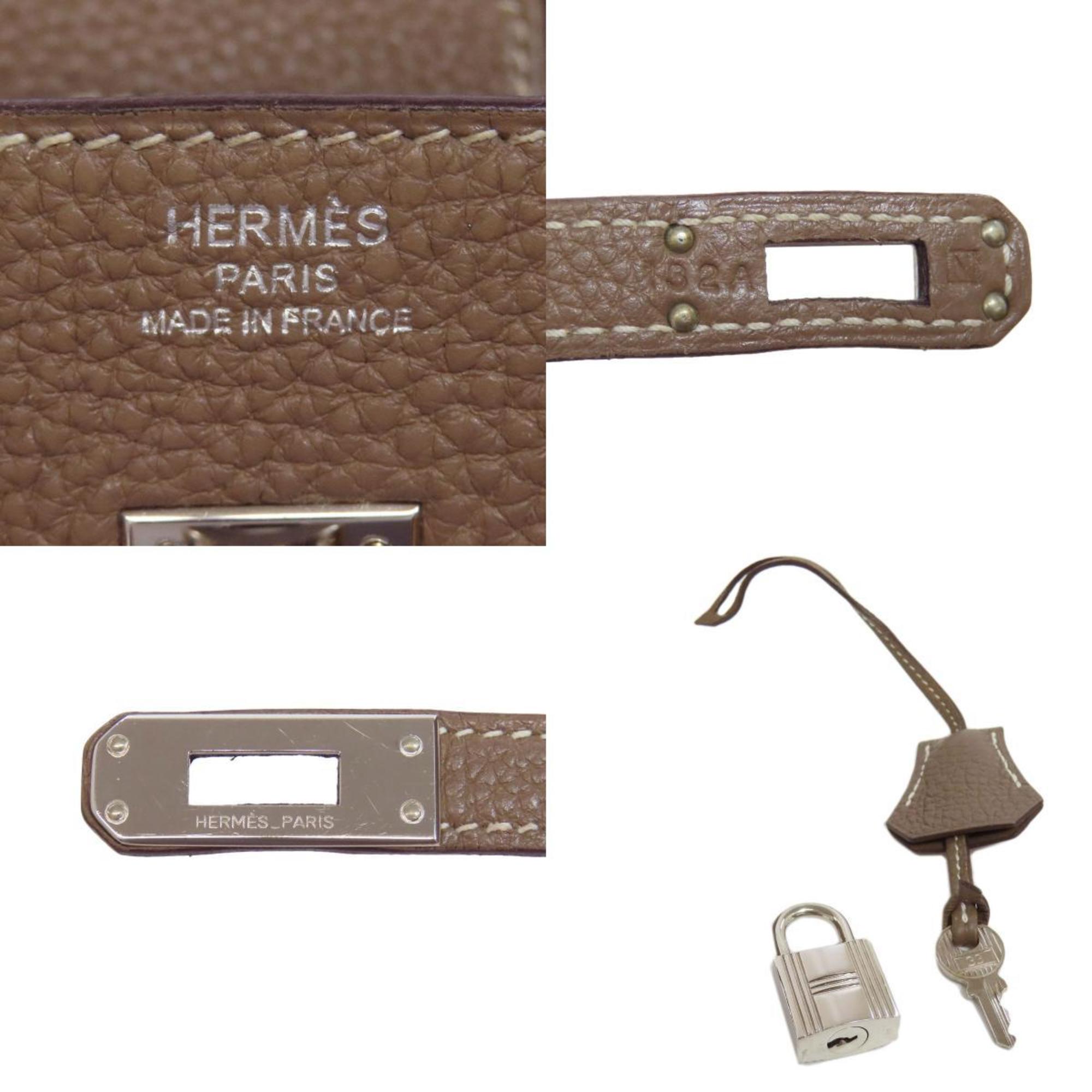 Hermes Birkin 25 Etoupe Handbag Taurillon Women's HERMES