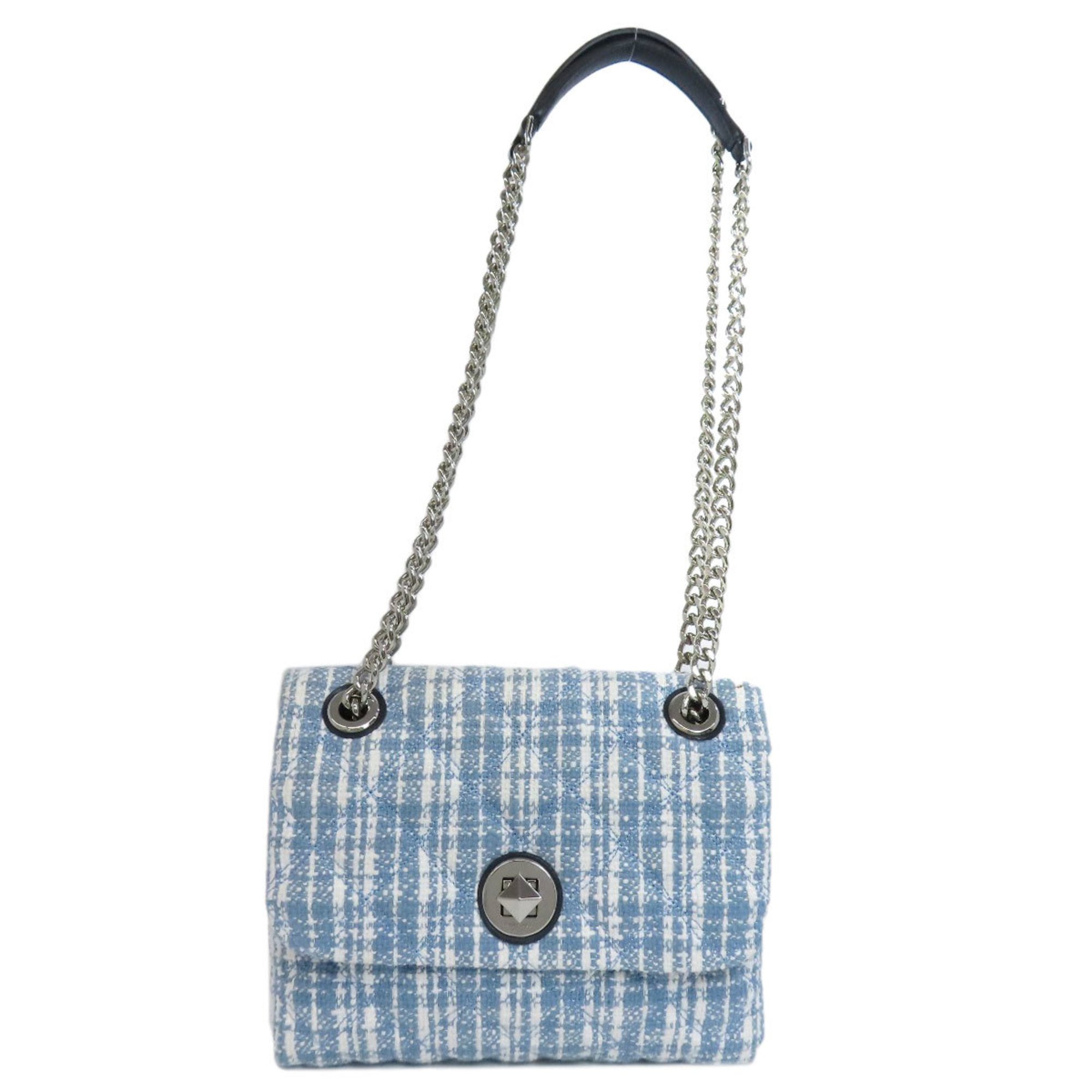 Kate Spade Checkered Shoulder Bag Canvas Women's