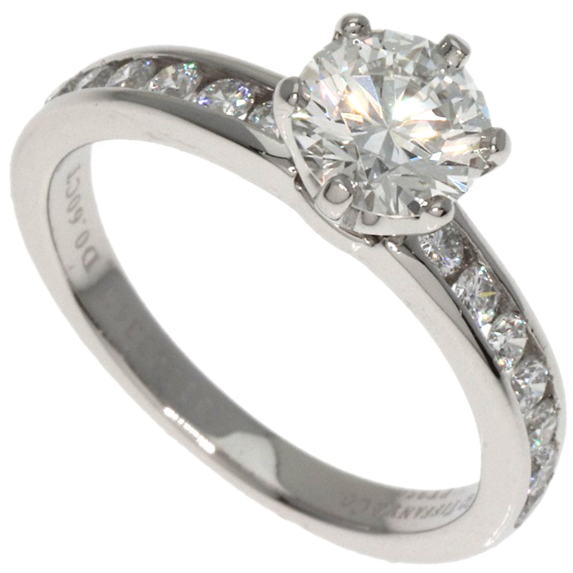 Tiffany Solitaire Channel Setting Diamond Ring, Platinum PT950, Women's, TIFFANY&Co.