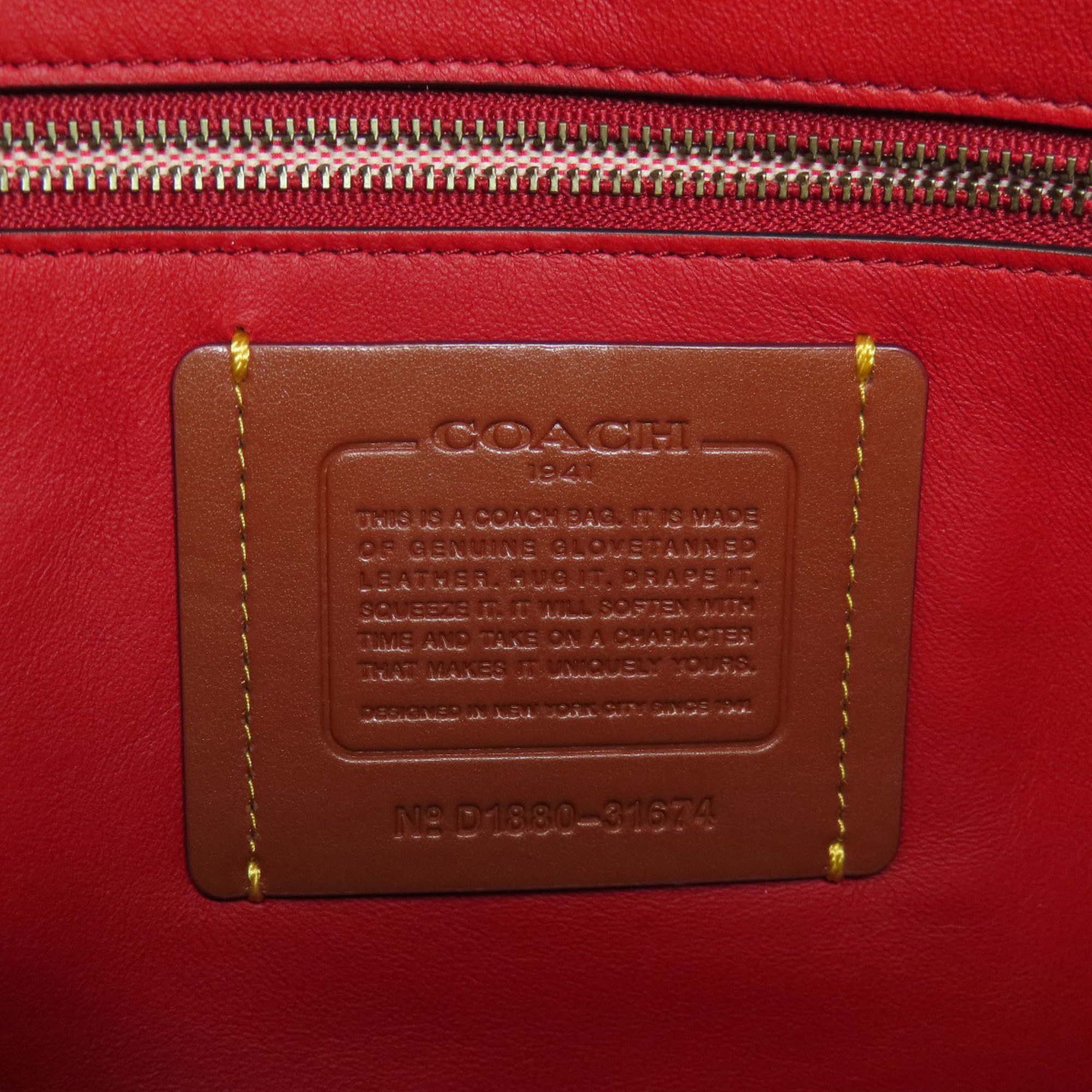 Coach 31674 Tote Bag Leather Women's COACH