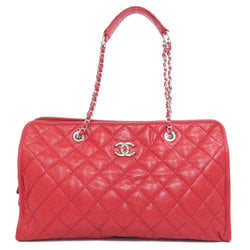 Chanel Chain Bag Coco Mark Tote Caviar Skin Women's CHANEL