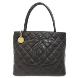 CHANEL Reproduction Tote Bag Caviar Skin Women's