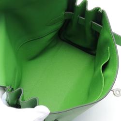 Hermes Kelly PM Shoulder Bag Evercolor Women's Green