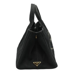 PRADA Tote Bag Shoulder Canapa GM Canvas 1BG642 Black