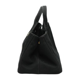 PRADA Tote Bag Shoulder Canapa GM Canvas 1BG642 Black