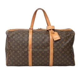 Louis Vuitton LOUIS VUITTON Boston Bag Monogram Saxe Souple 55 Canvas M41622 Brown LV