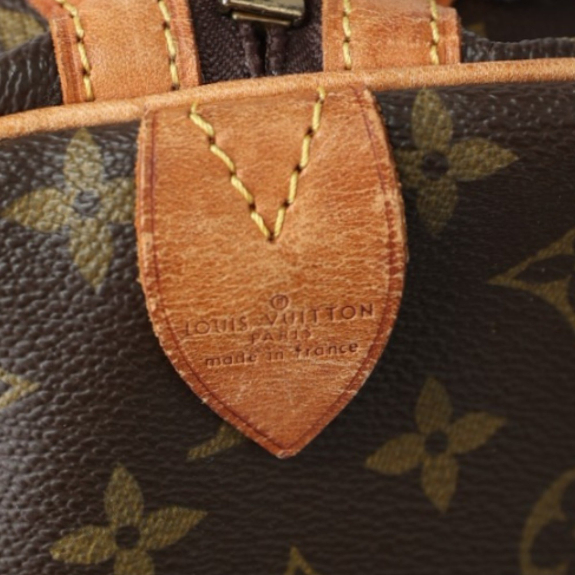 Louis Vuitton LOUIS VUITTON Boston Bag Monogram Saxe Souple 55 Canvas M41622 Brown LV