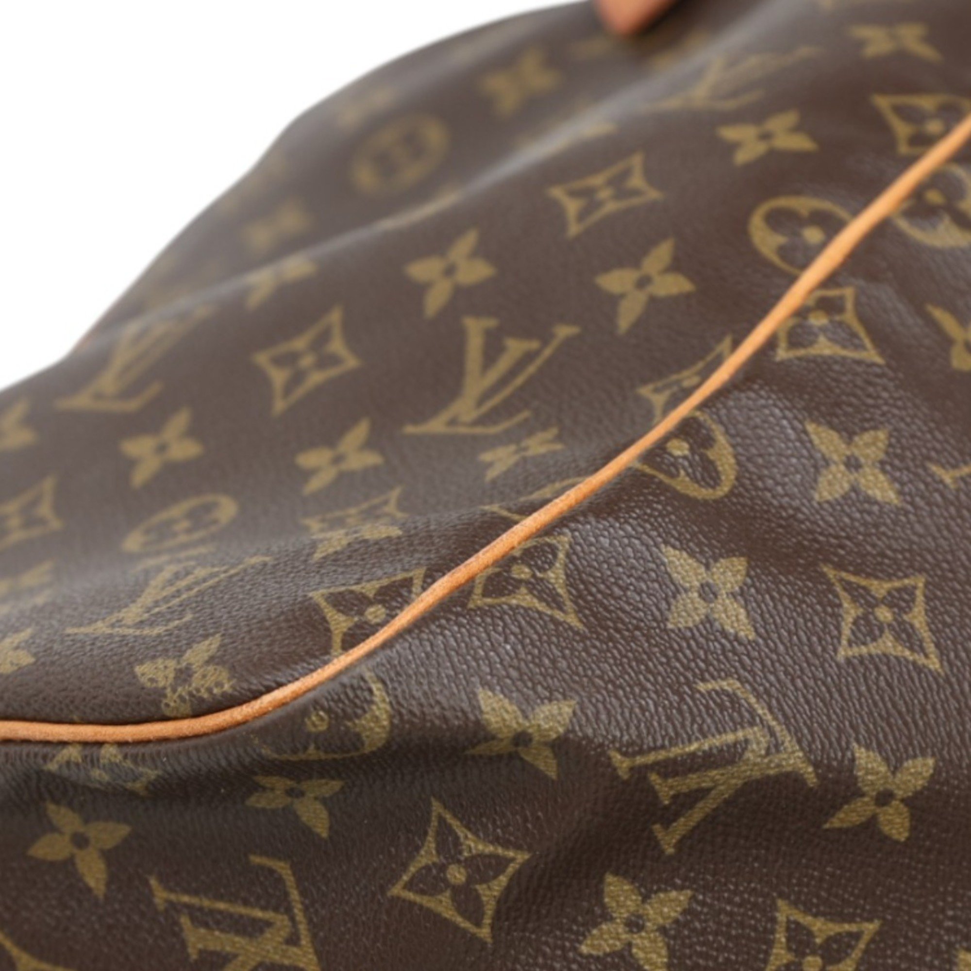 Louis Vuitton LOUIS VUITTON Boston Bag Monogram Saxe Souple 55 Canvas M41622 Brown LV