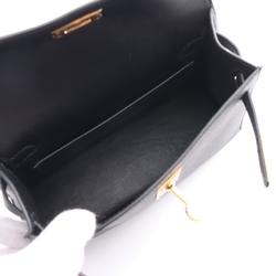 Hermes HERMES Kelly 2 Handbag Bag Epsom Leather Women's Black 071302CC