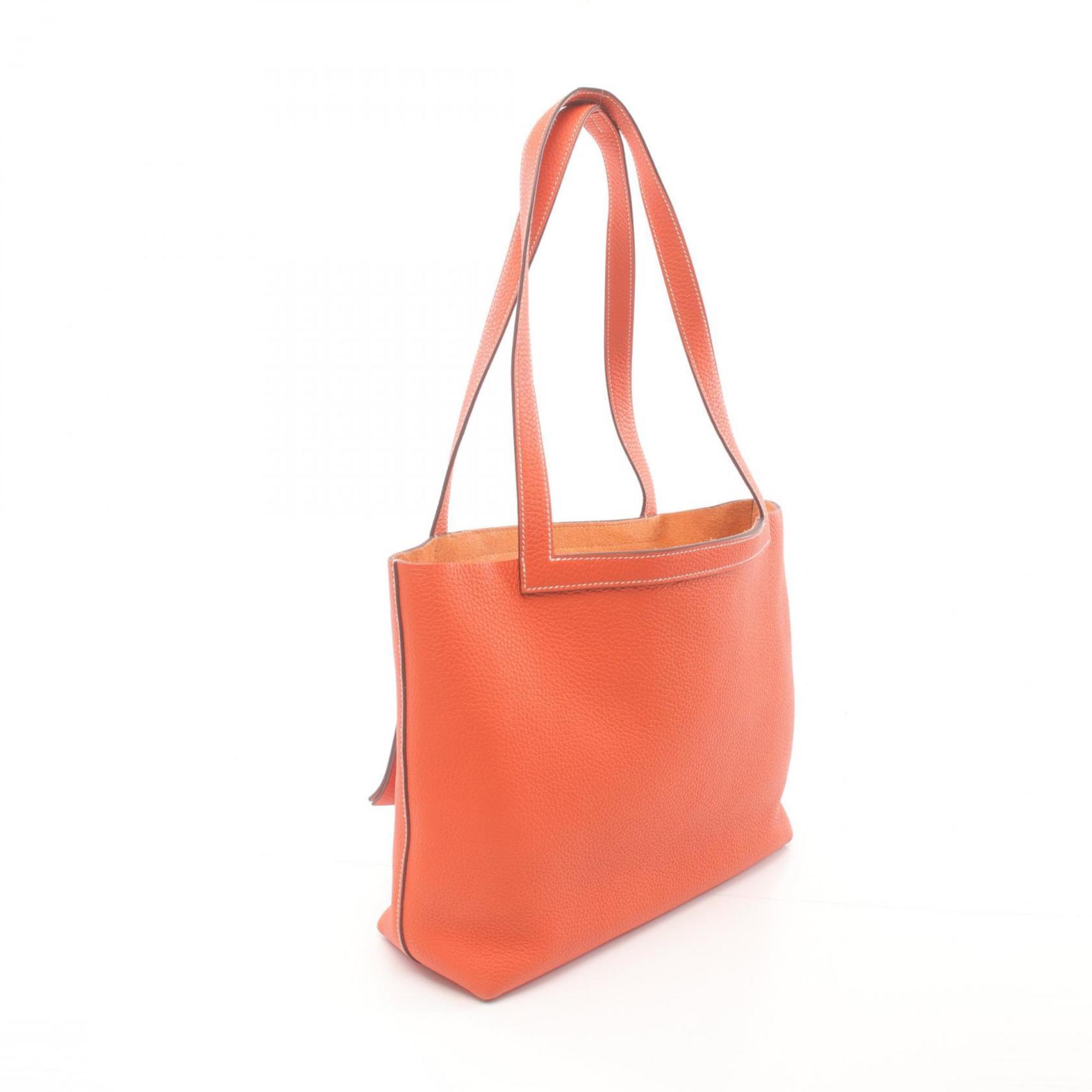 Hermes HERMES Cabas Serie 31 Tote Bag Taurillon Clemence Women's Orange 082201CA