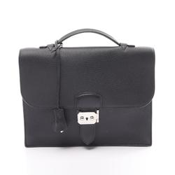 Hermes HERMES Sac a Depeche 27 Bag Taurillon Clemence Men's Black