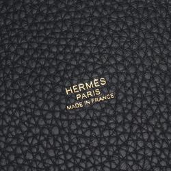 Hermes HERMES Picotin Lock PM Handbag Bag Taurillon Clemence Women's Black 056289CC