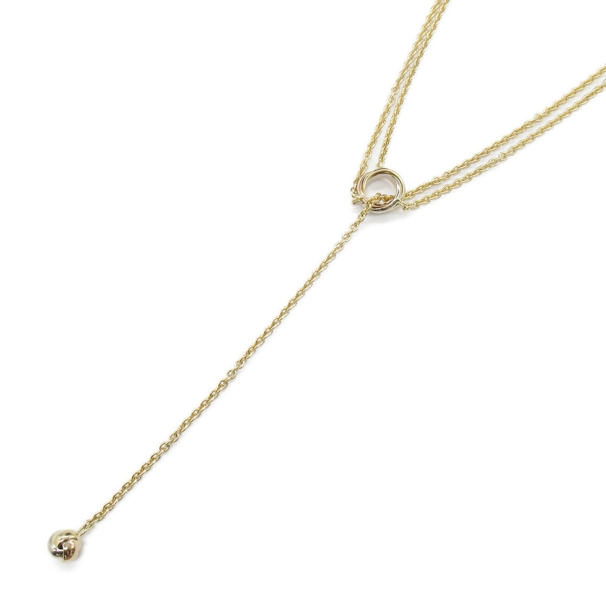 Cartier Baby Trinity Pampille Necklace K18 (yellow gold) K18WG (white (pink Ladies Gold