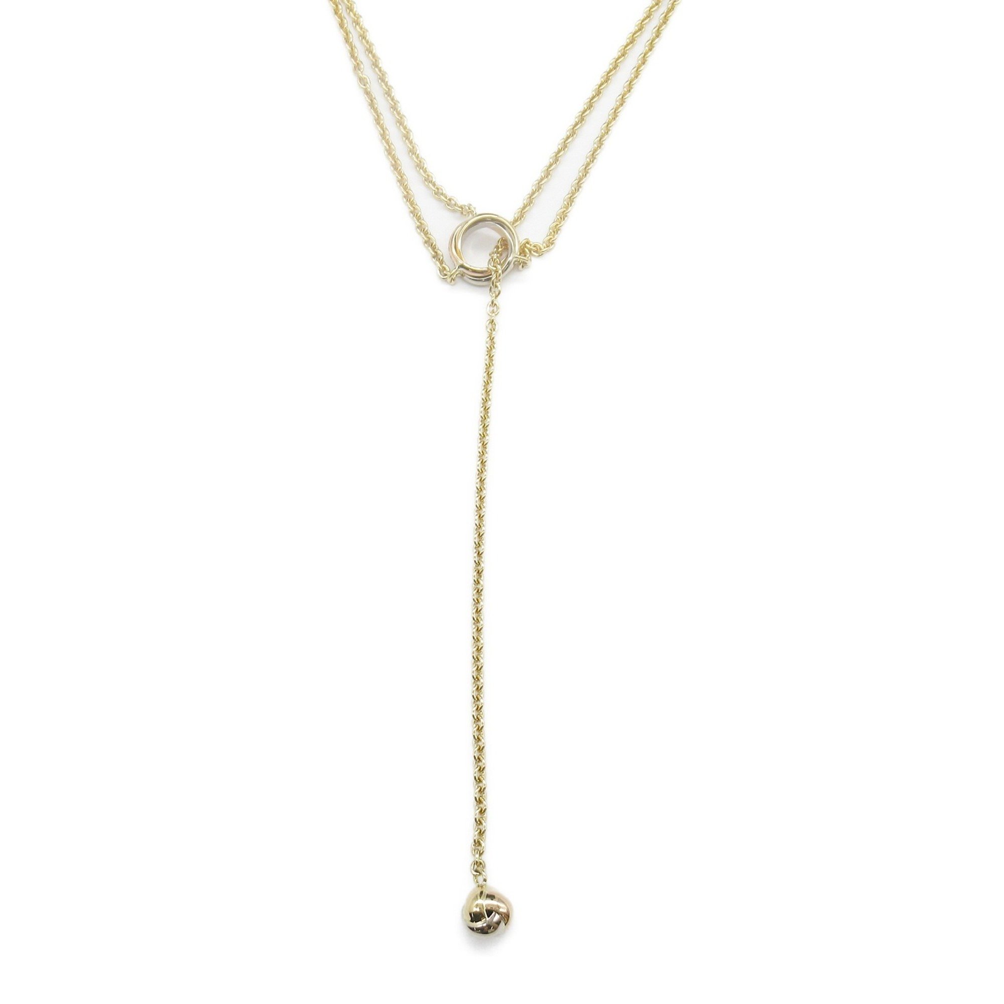 Cartier Baby Trinity Pampille Necklace K18 (yellow gold) K18WG (white (pink Ladies Gold