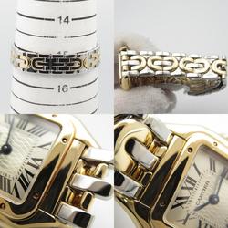 CARTIER Panthere Art Deco 150th Anniversary Model Wristwatch K18 (Yellow Gold) Stainless Steel Ladies Silver W25046S1