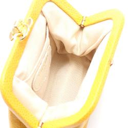 CHANEL Coco Mark Wallet/Coin Case Wallet Leather Women's Yellow