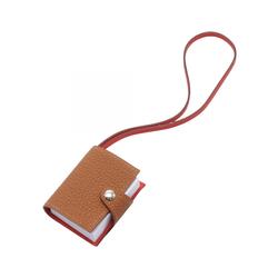 Hermes HERMES Ulysse Nano Verso Gold Capucines Charm Togo Veau Swift Ladies Brown Orange