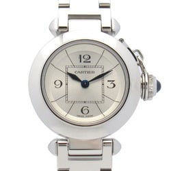 CARTIER Miss Pasha watch, stainless steel, ladies', silver, W3140007