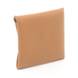 Hermes HERMES Bastia Wallet/Coin Case Wallet Chevre Women's Brown