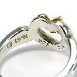 Tiffany & Co. Ring Heart Ribbon Silver 925 K18YG Approx. 3.5g Yellow Gold Women's TIFFANY