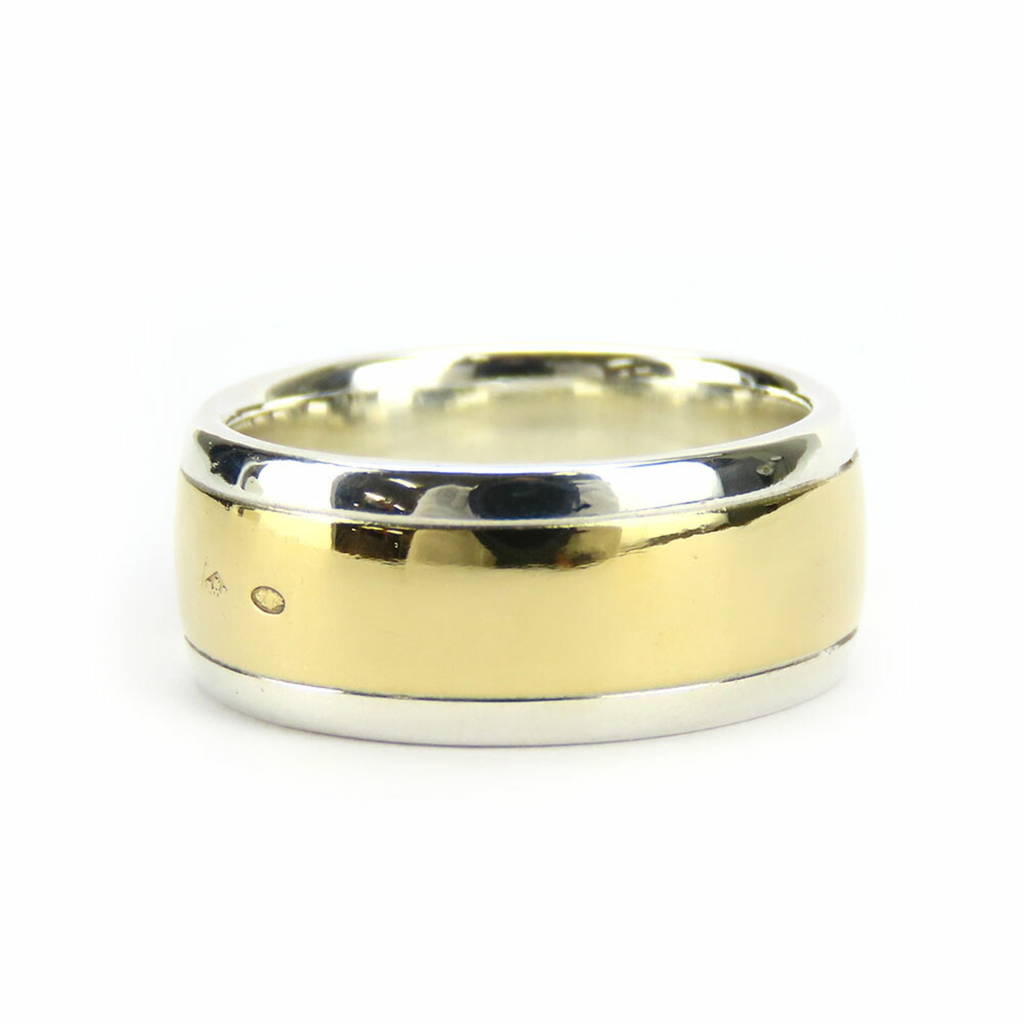 Hermes Ring H 52 Silver 925 K18YG Approx. 8.6g Yellow Gold Combination Women's HERMES