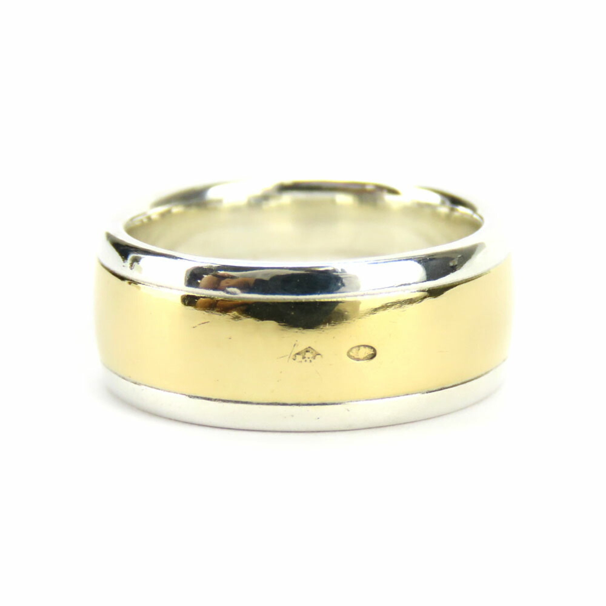 Hermes Ring H 52 Silver 925 K18YG Approx. 8.6g Yellow Gold Combination Women's HERMES