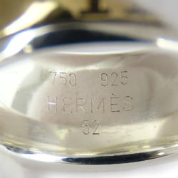 Hermes Ring H 52 Silver 925 K18YG Approx. 8.6g Yellow Gold Combination Women's HERMES