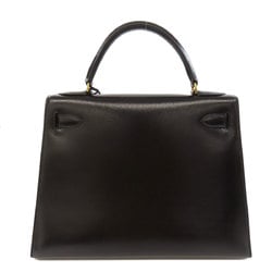 Hermes Kelly 28 Outer Stitched Handbag Box Calf Women's HERMES