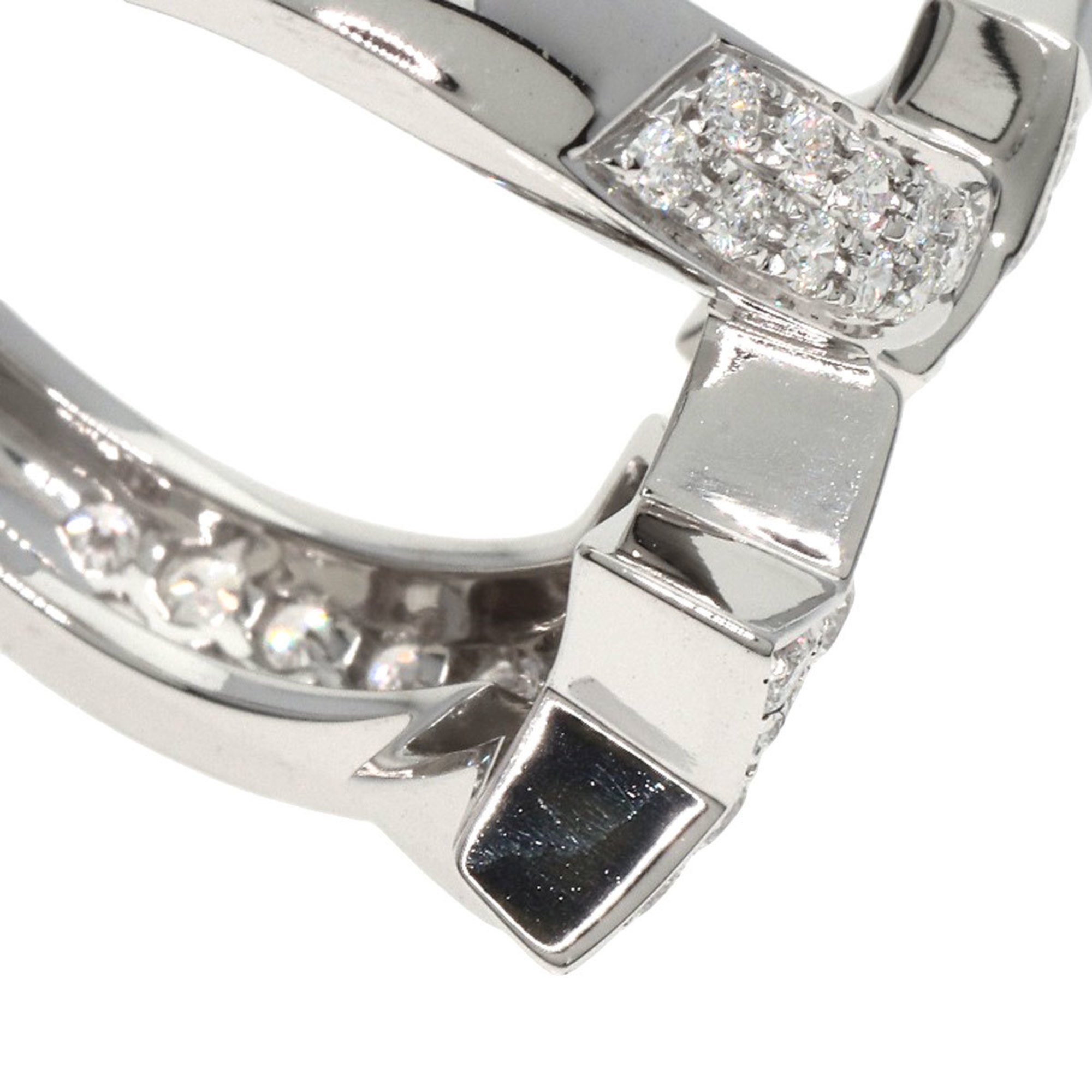 CHANEL Comet Diamond #50 Ring, K18 White Gold, Women's,