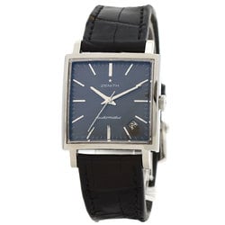 Zenith 03.1965.670 91.C591 New 1965 Watch Stainless Steel Leather Men's ZENITH