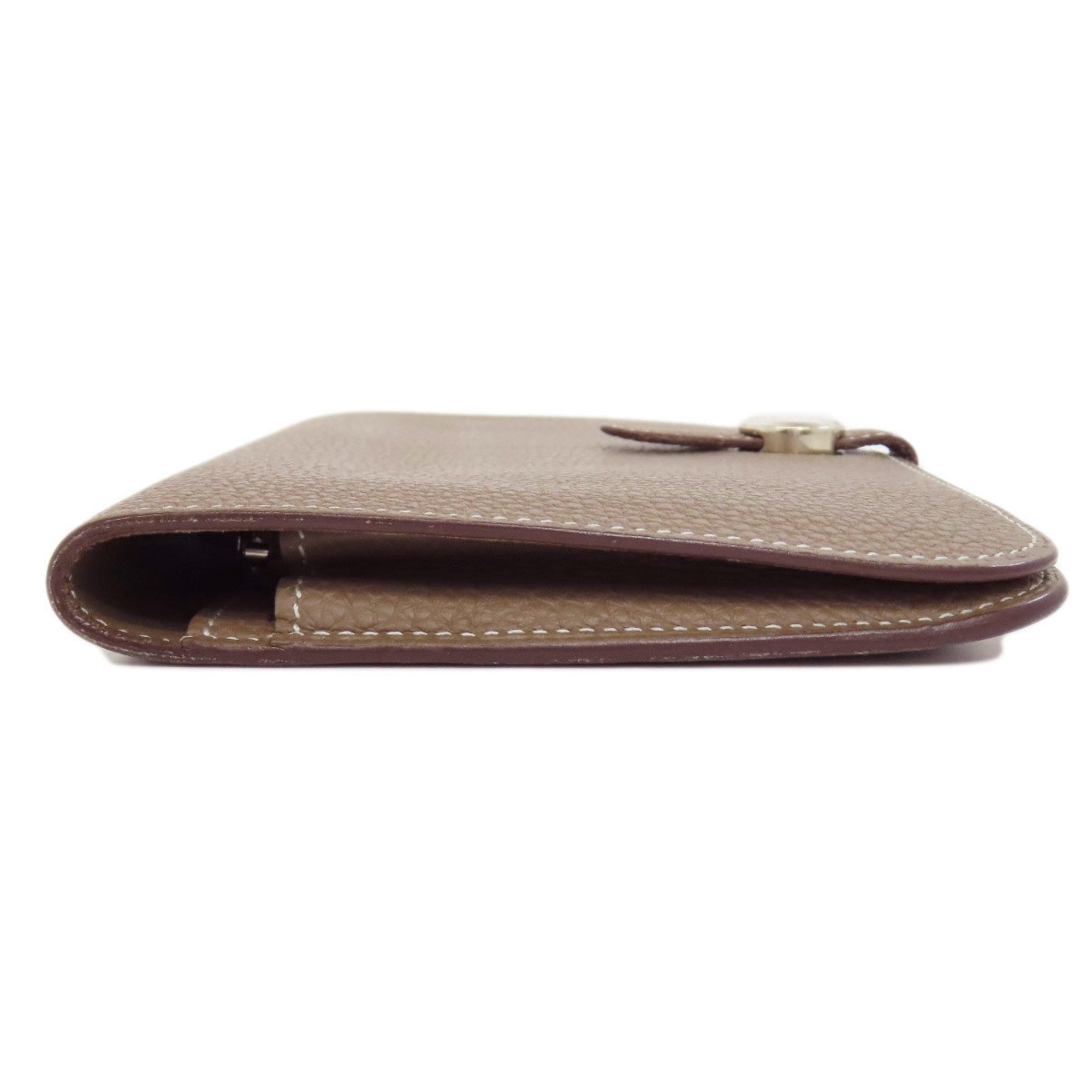 Hermes Dogon GM Etoupe Long Wallet Togo Women's HERMES