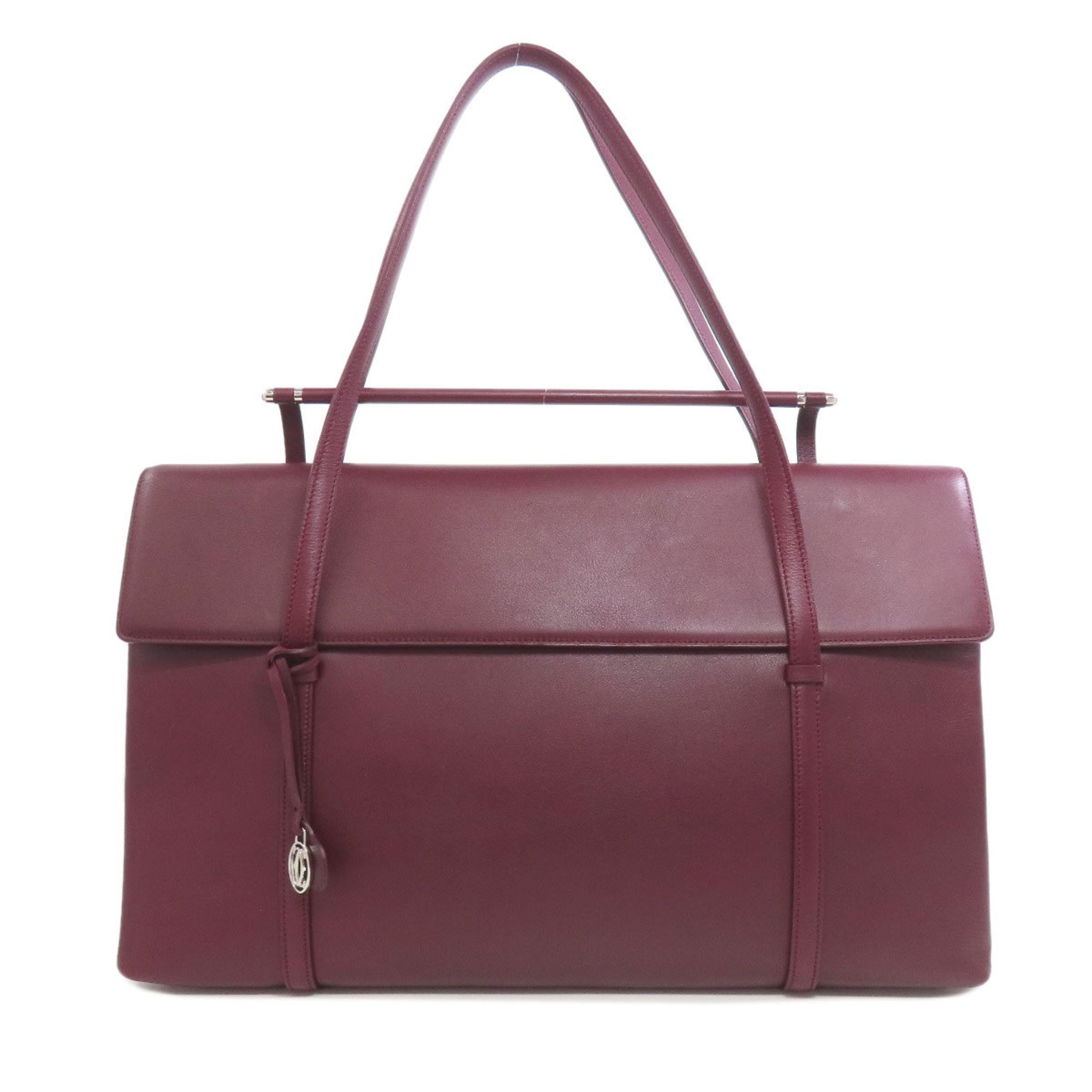 CARTIER Tote Bag Calf Leather Women's