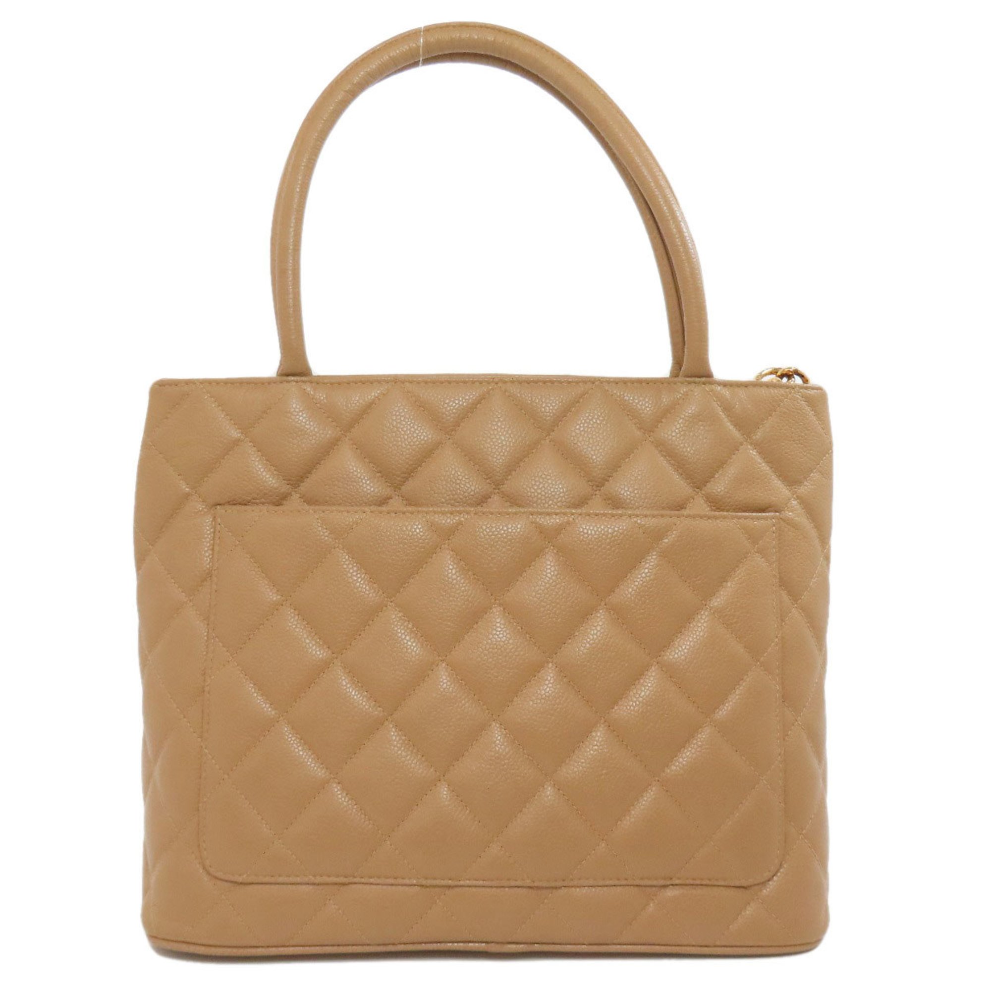 CHANEL Reproduction Tote Bag Caviar Skin Women's