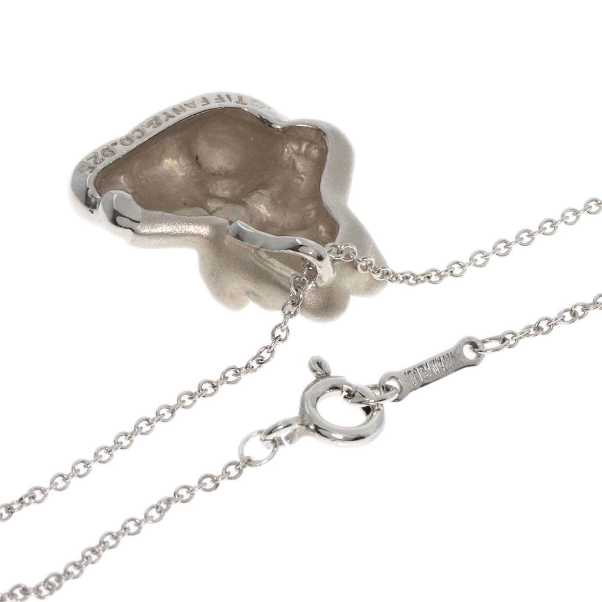 Tiffany Teddy Bear Necklace Silver Women's TIFFANY&Co.