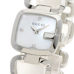 GUCCI 125.5 3P Diamond Watch Stainless Steel SS Ladies