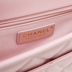 Chanel Matelasse Caviar Skin Chain Shoulder Bag Pink