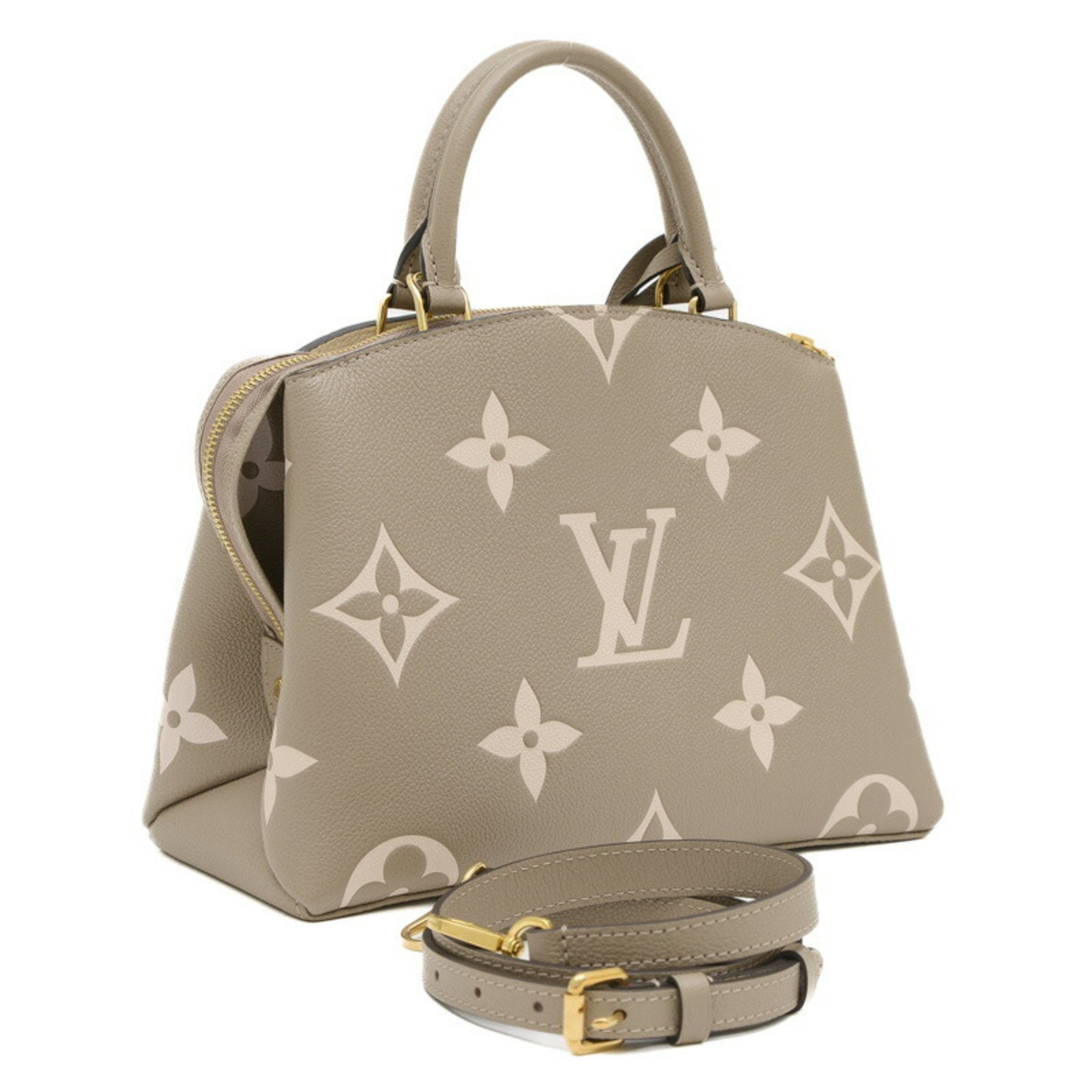 Louis Vuitton Monogram Empreinte Petit Palais PM Tourterelle Creme M58914