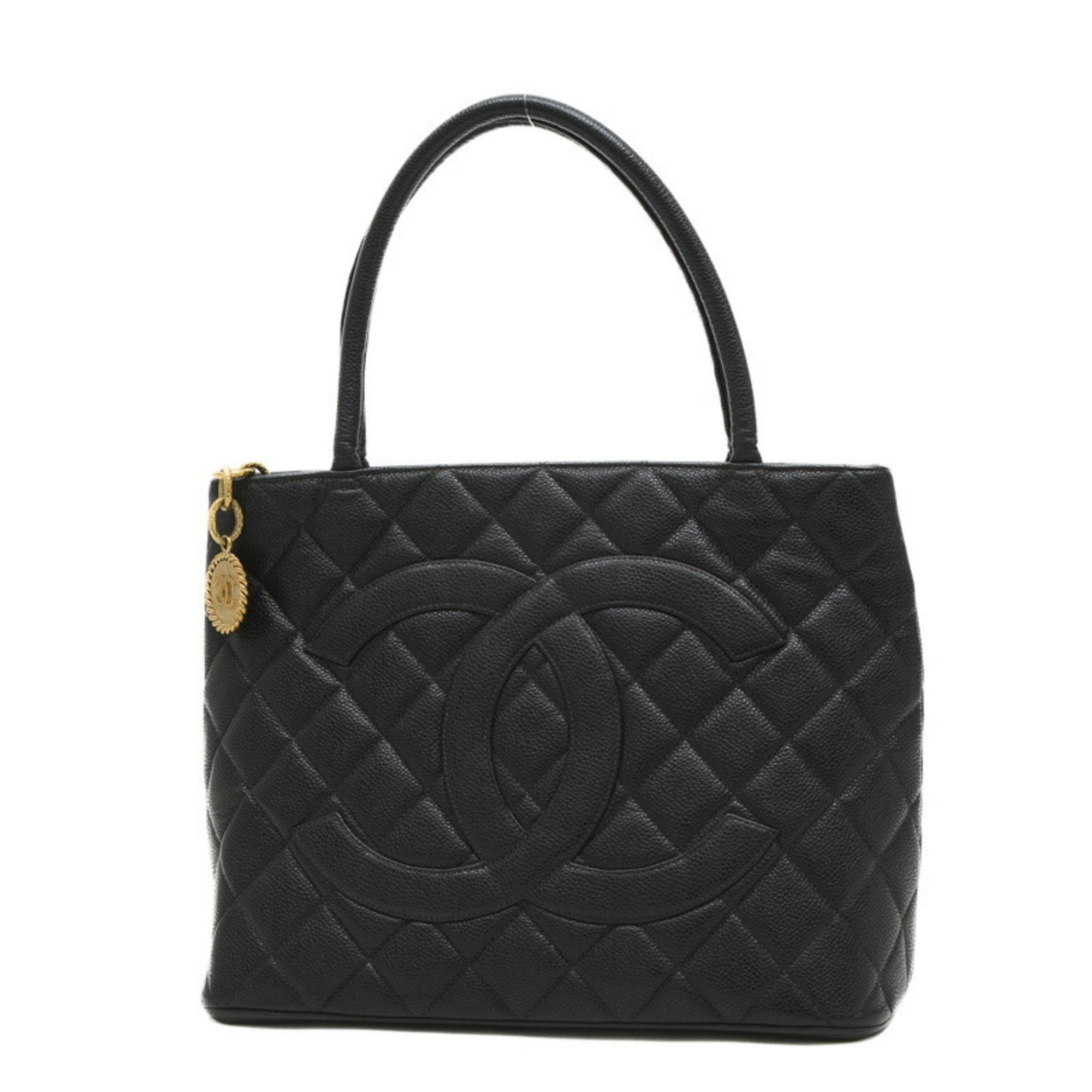 Chanel Reissue Tote Bag Caviar Skin Black A01804