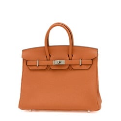 Hermes Birkin 25 Togo Handbag Orange U Stamp