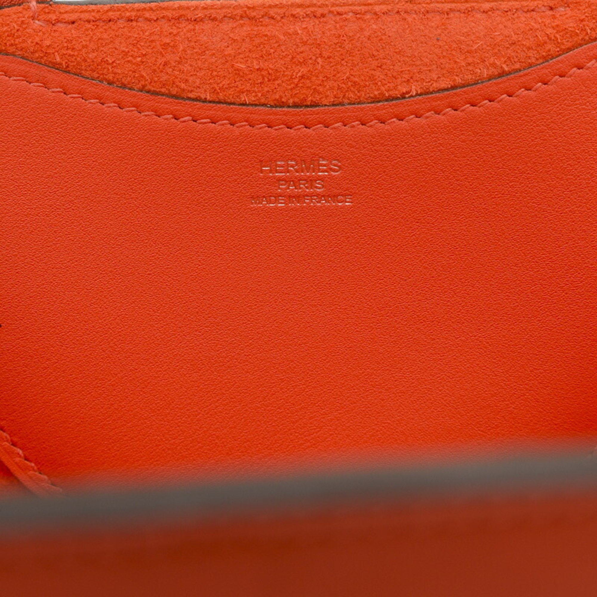 Hermes In the Loop 18 Taurillon Shoulder Bag Orange Field W Engraved